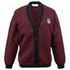 Cardigan  - maroon/black